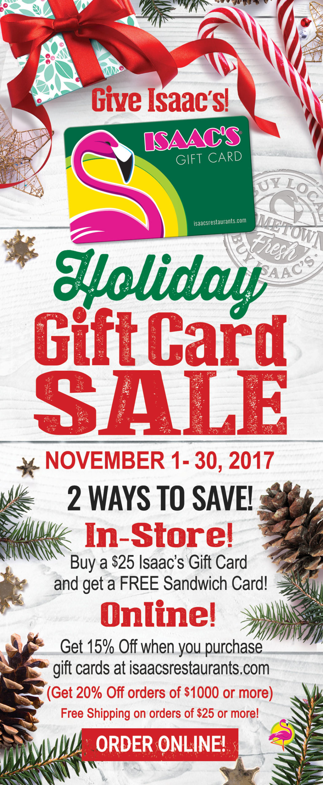 holiday gift card deals 2018